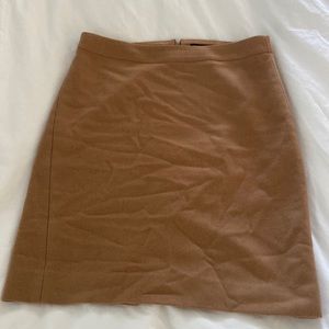 J Crew Camel colored pencil skirt size 4
